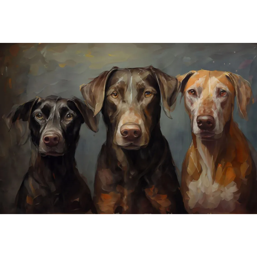 Custom Pet Portrait | Mix of Acrylic & Oil Painting Style