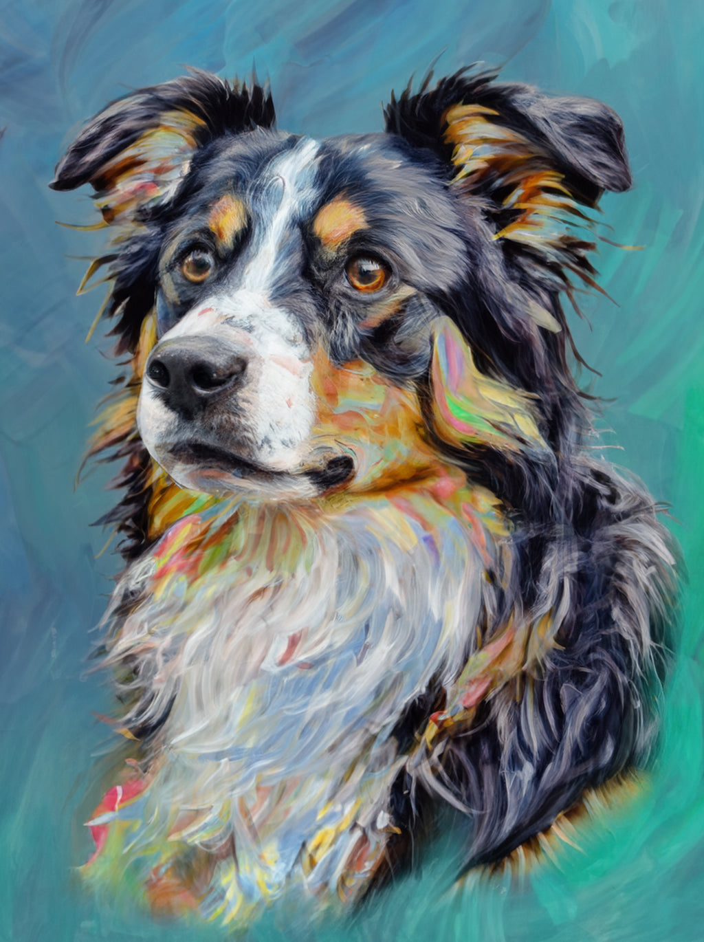 Custom Pet Portrait | Abstract Painting Style