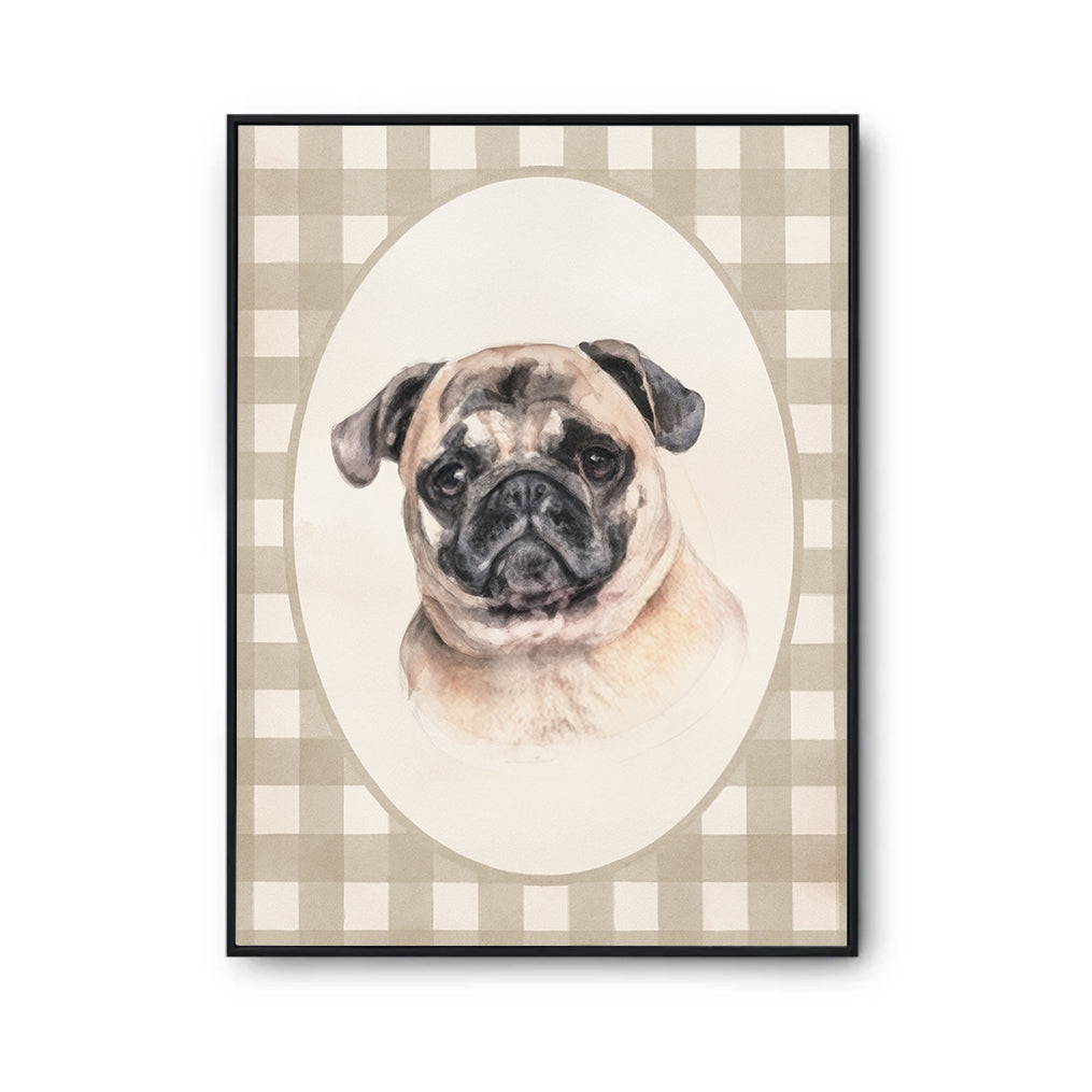 Custom Pet Portrait Vintage Watercolor