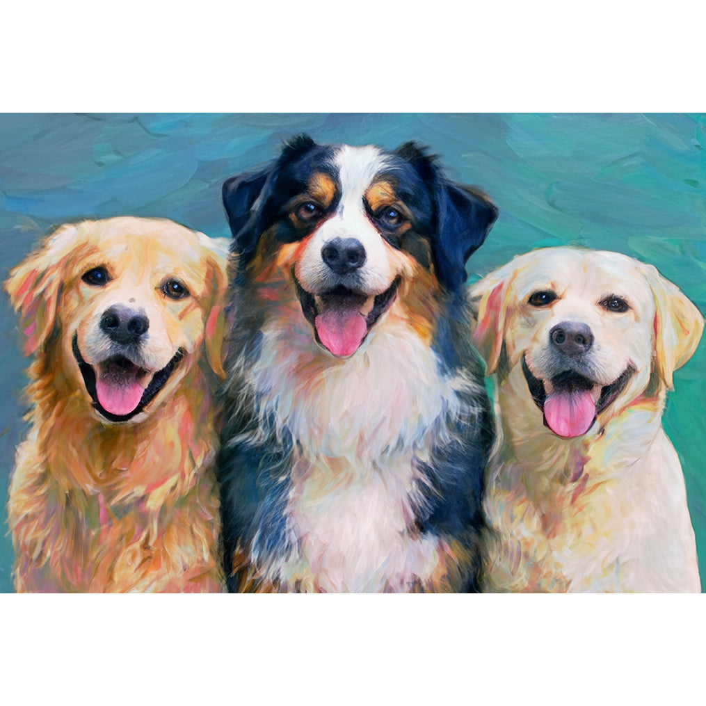 Custom Pet Portrait | Abstract Painting Style