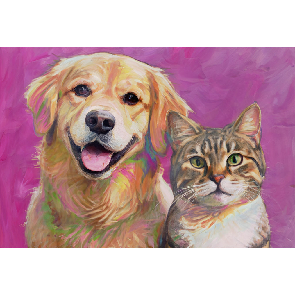 Custom Pet Portrait | Abstract Painting Style