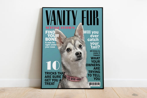 Custom Pet Magazine Cover Made for Milo
