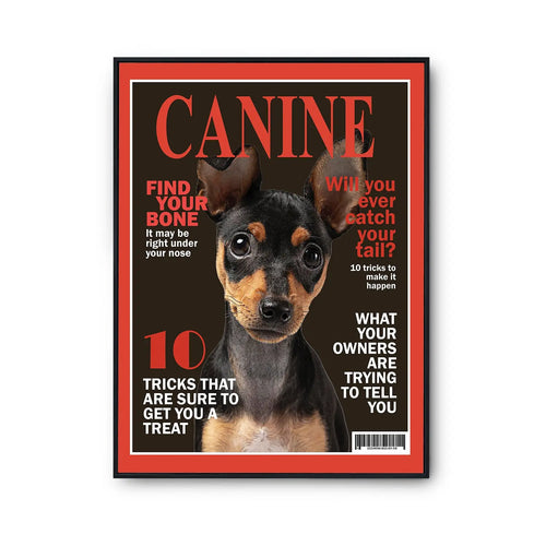 Custom Pet Digital Magazine Cover Made for Milo